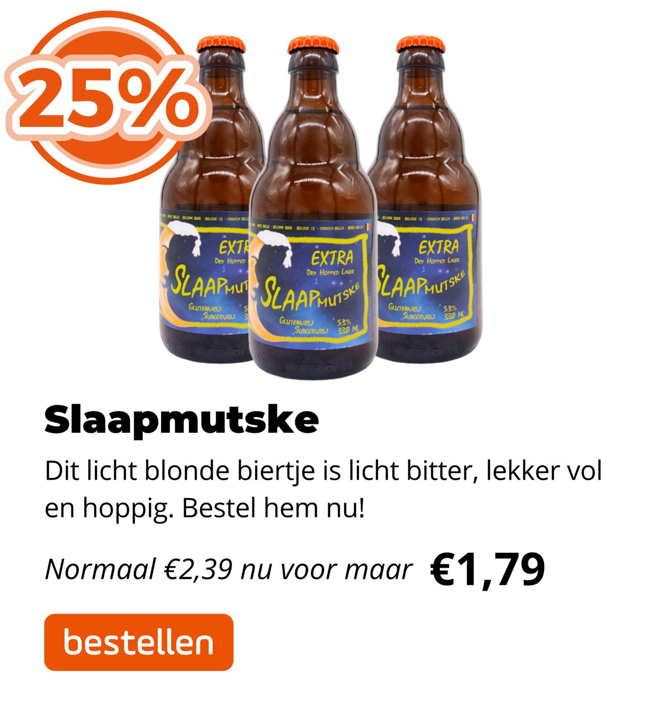 Slaapmutske 25%