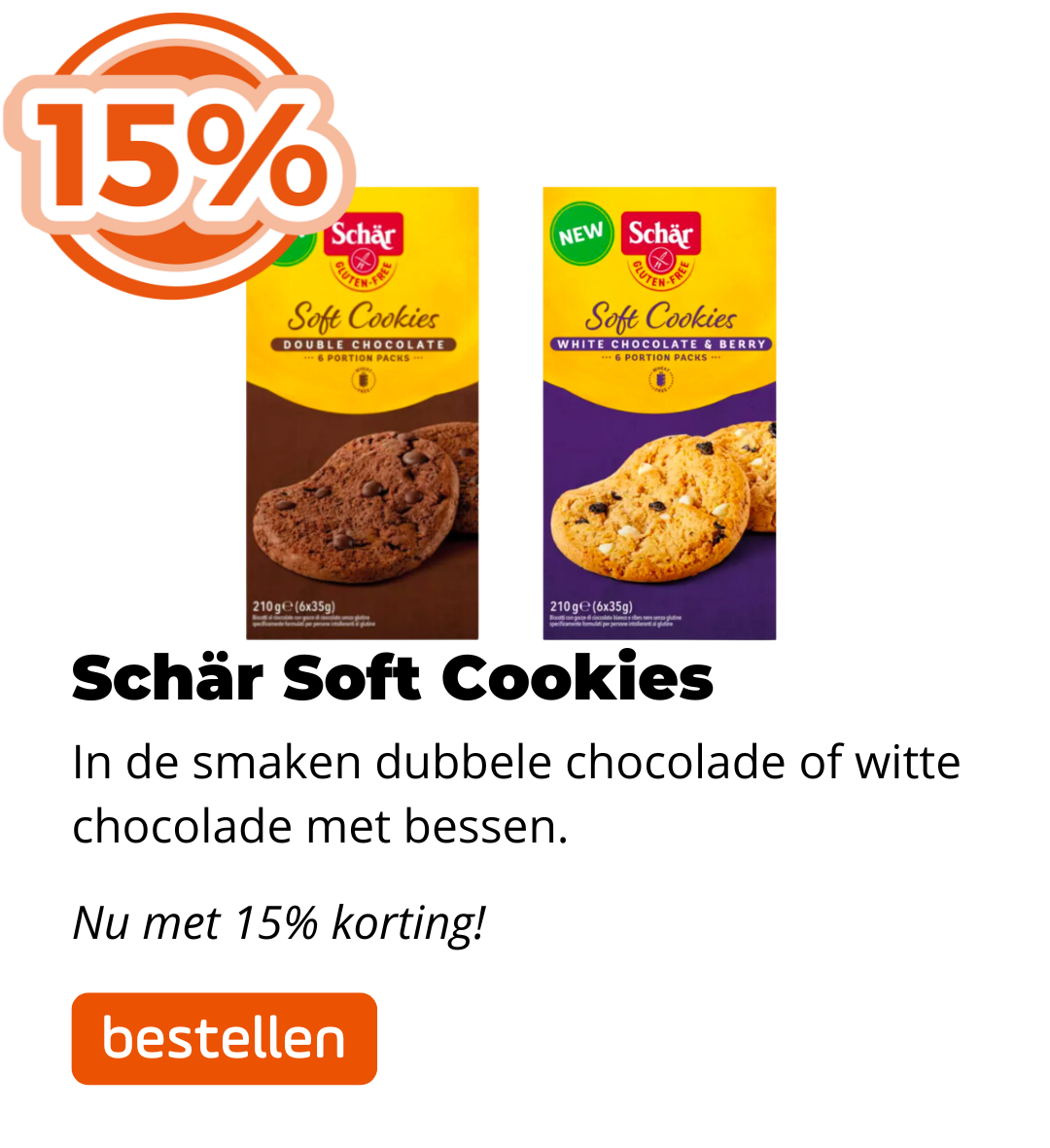 Schär Soft Cookies 15% korting