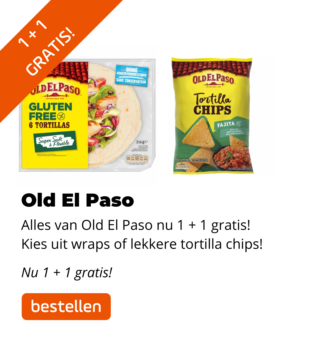 Old el Paso 1+1 gratis