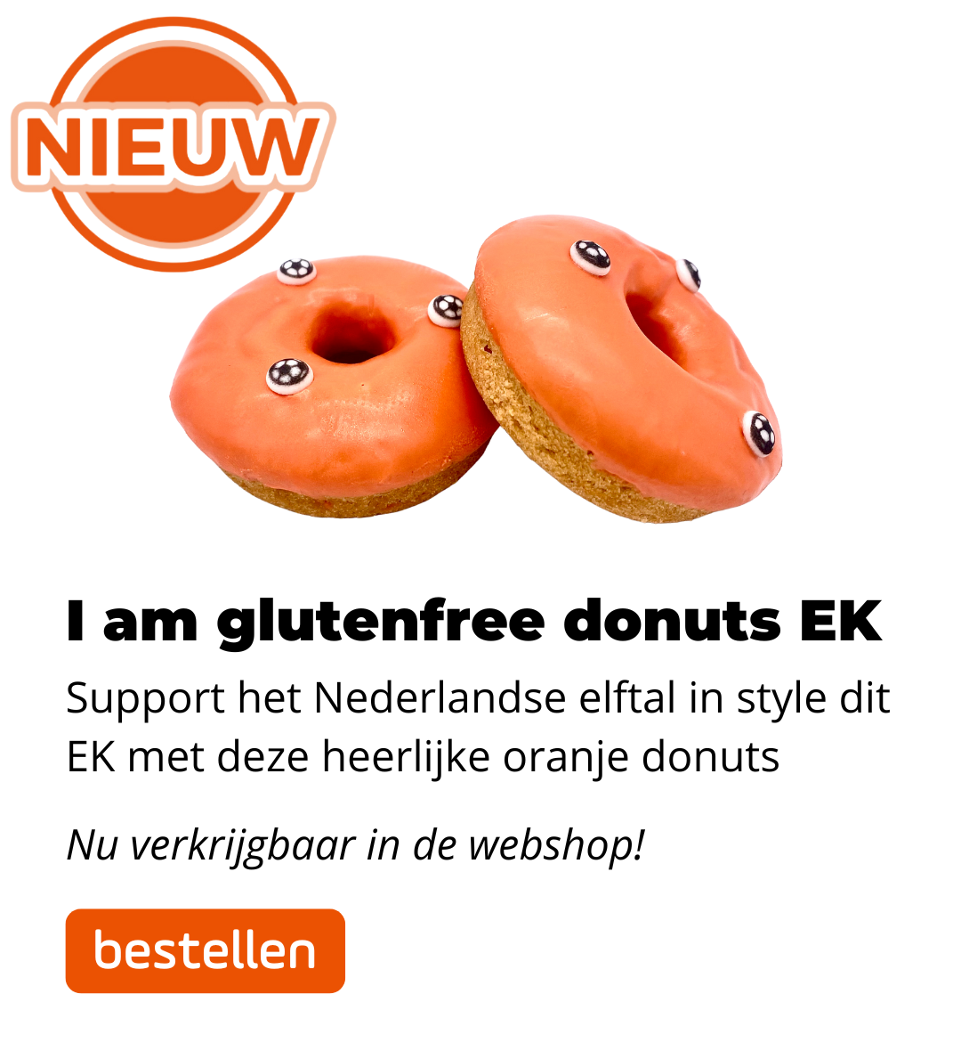 Nieuw: Oranje EK donuts