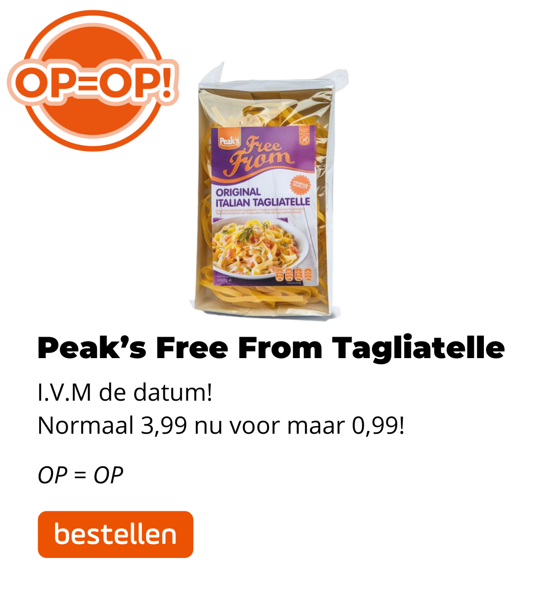 Peak's Free From Tagliatelle