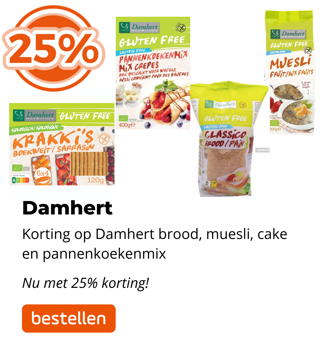 Damhert 25% korting