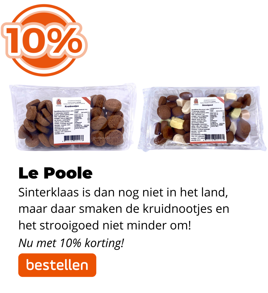 Le Poole Kruidnoten & Strooigoed 10% korting