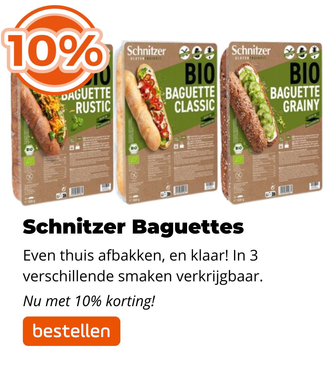 Schnitzer Baguettes 10% korting