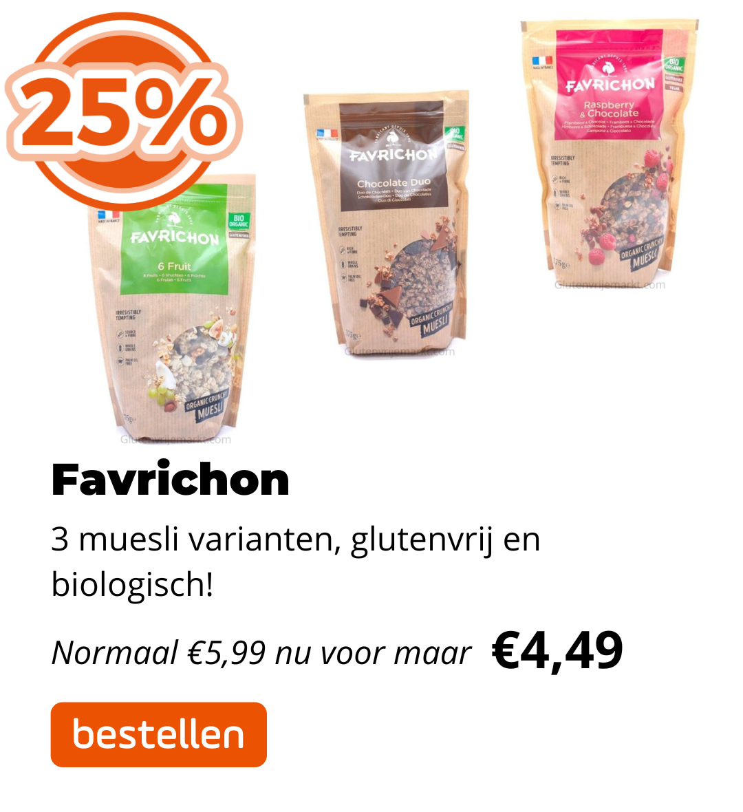 Favrichon 25% korting