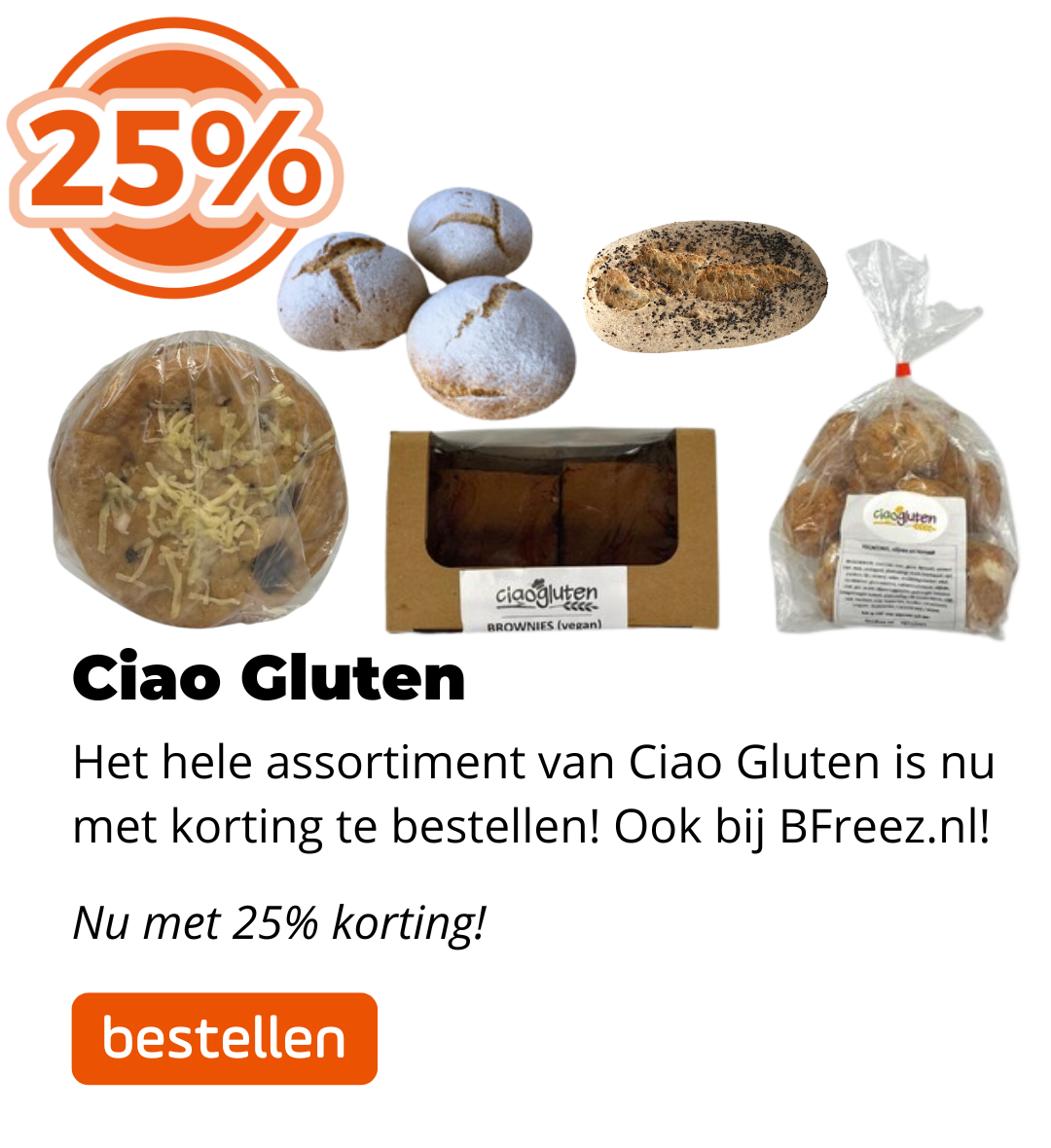 Ciao Gluten 25% korting