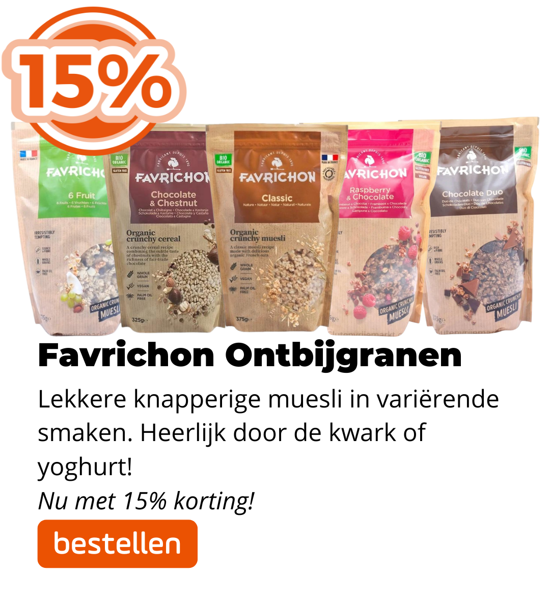 Favrichon 15% korting