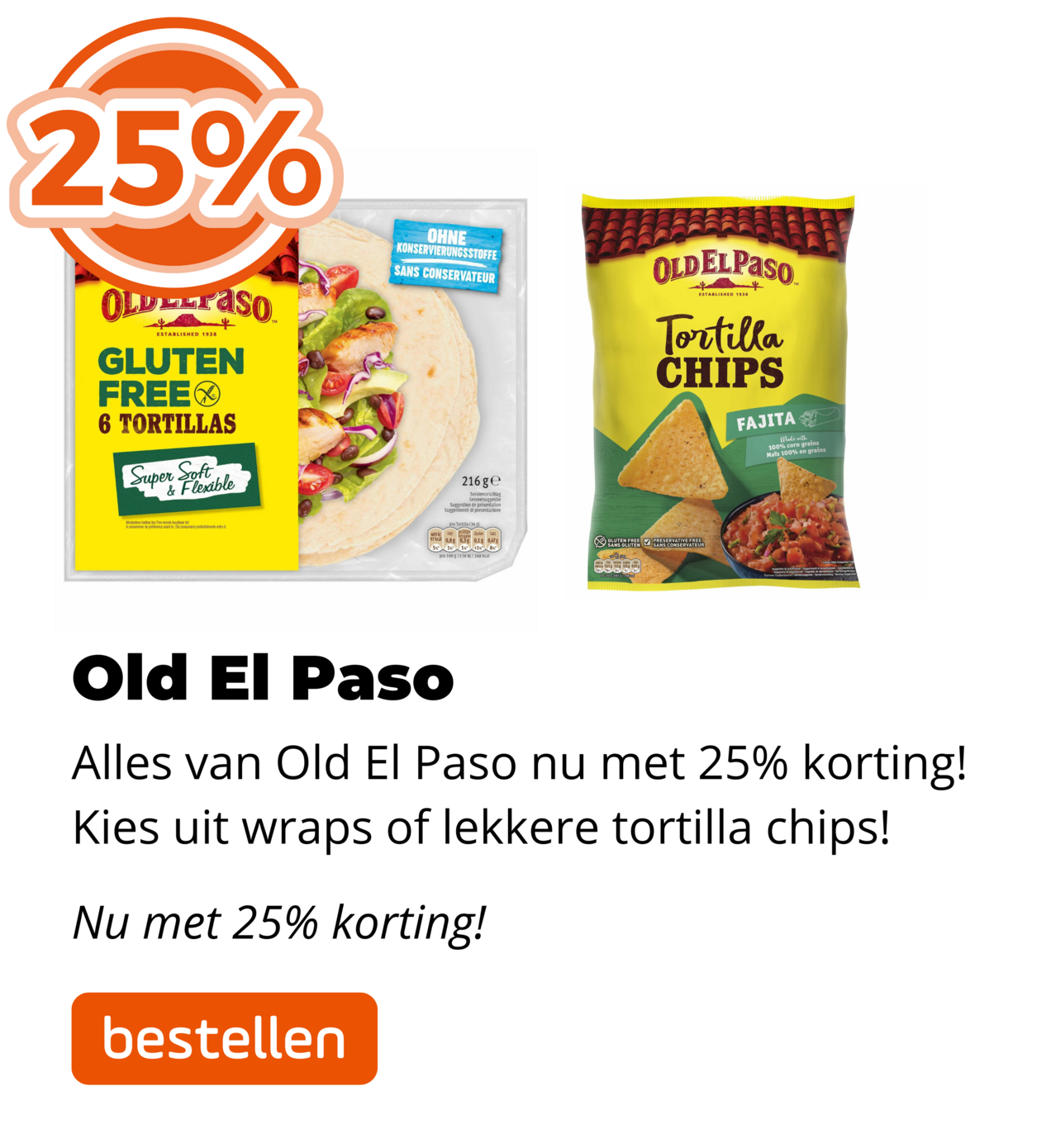 Old El Paso 25%