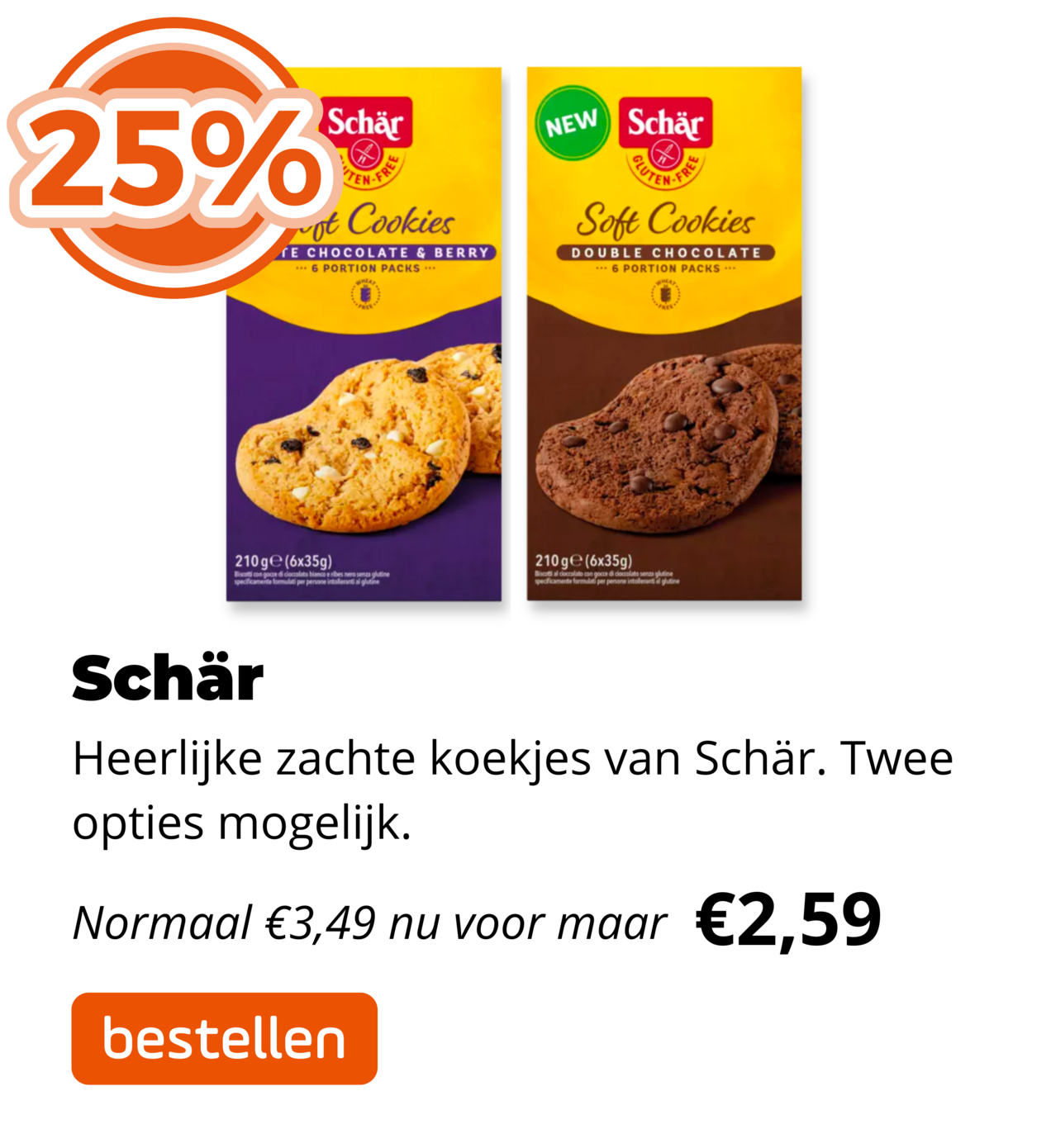 Schar Soft Koekjes 25%