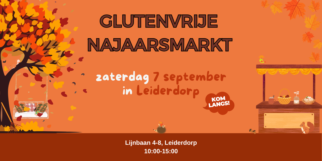 Zaterdag 7 september: de glutenvrije najaarsmarkt