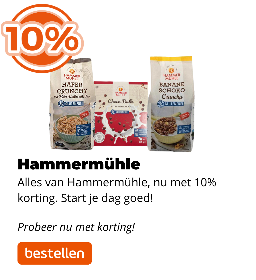 Hammermühle 10% korting