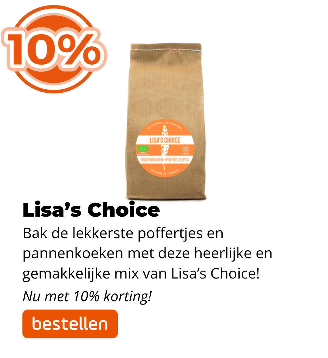 Lisa's Choice Poffertjes 10% korting