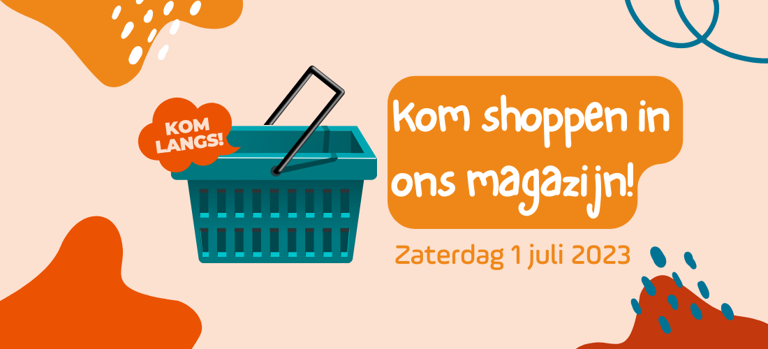 Belangrijk! Ons magazijn is open zaterdag 1 juli. Kom langs!