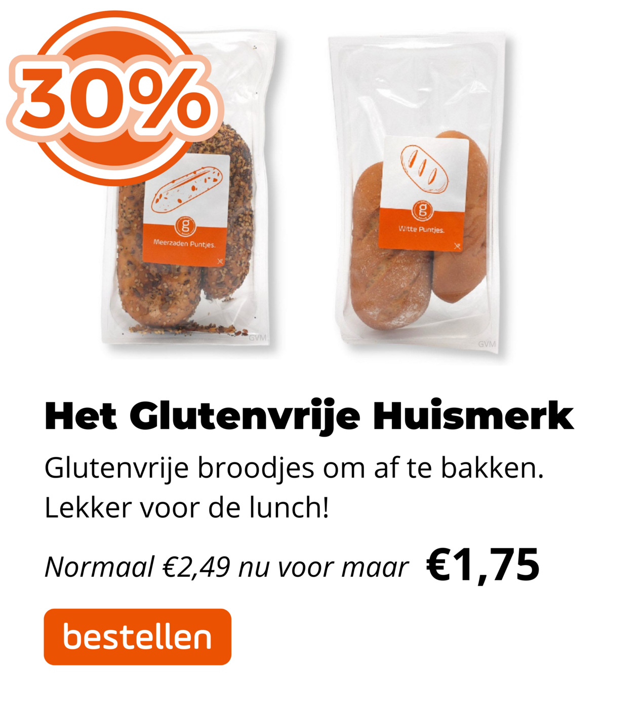 Glutenvrije Huismerk 30%