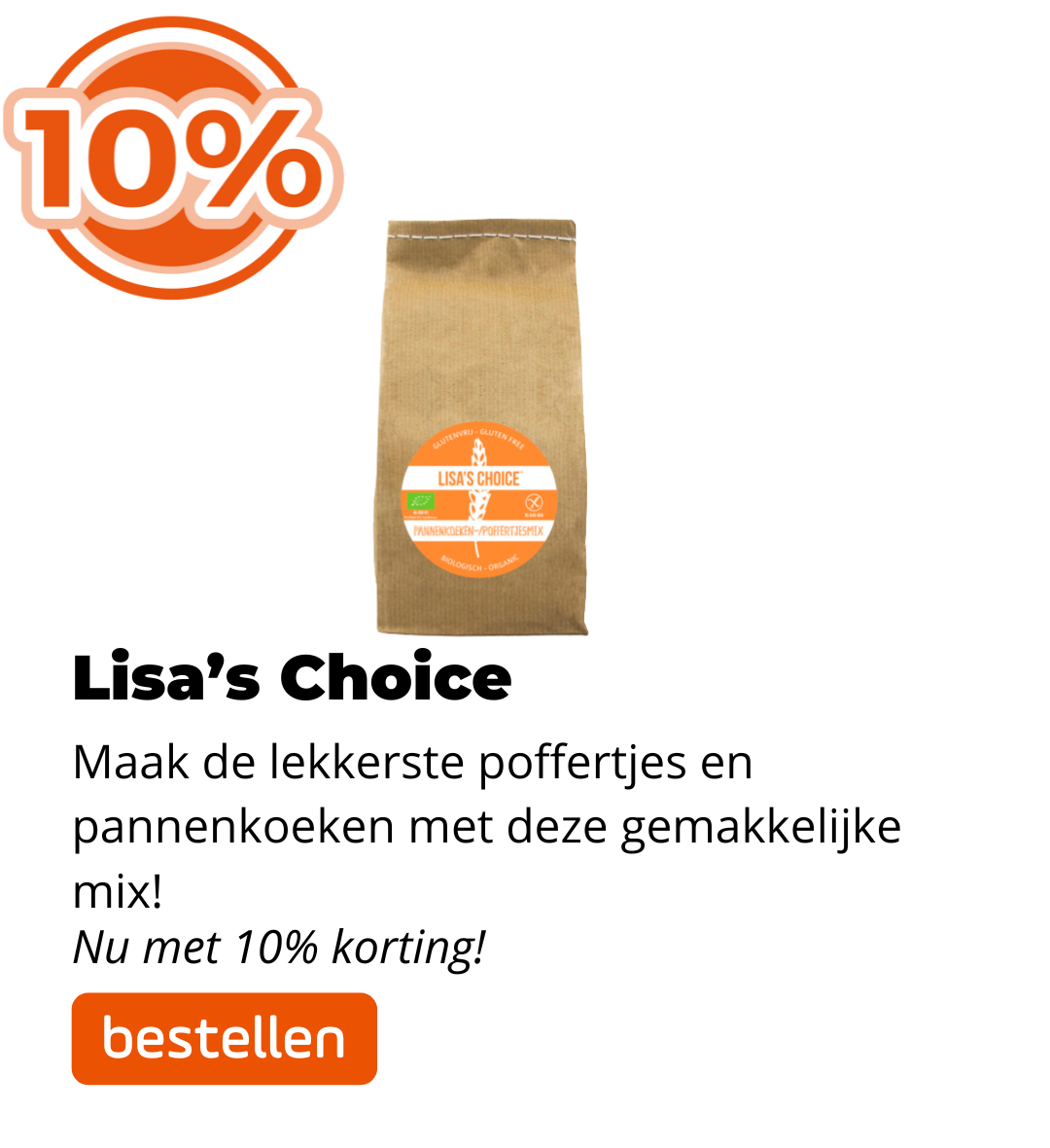 Lisa's Choice Poffertjes 10% korting