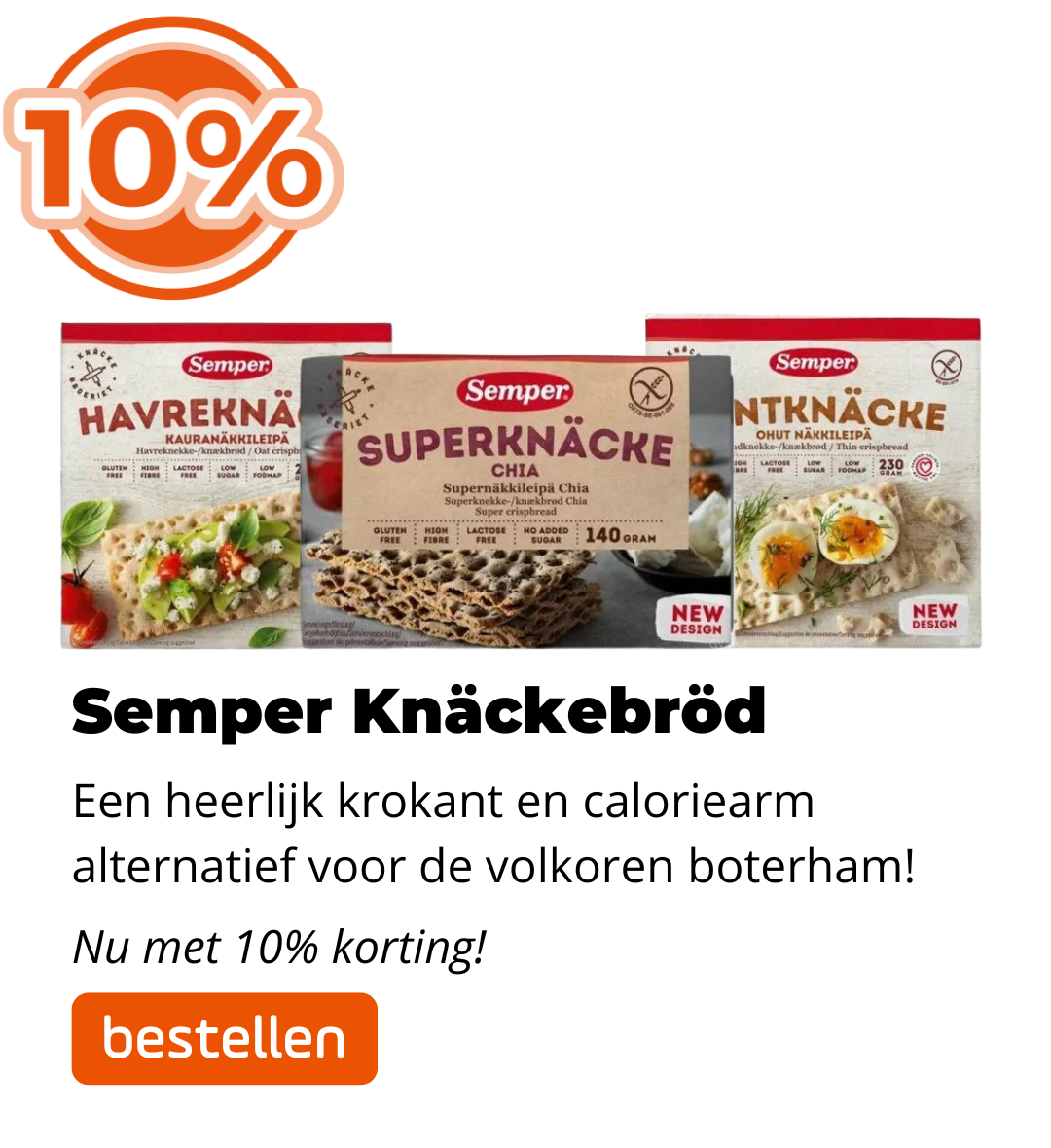 Semper Knäckebröd 10% korting