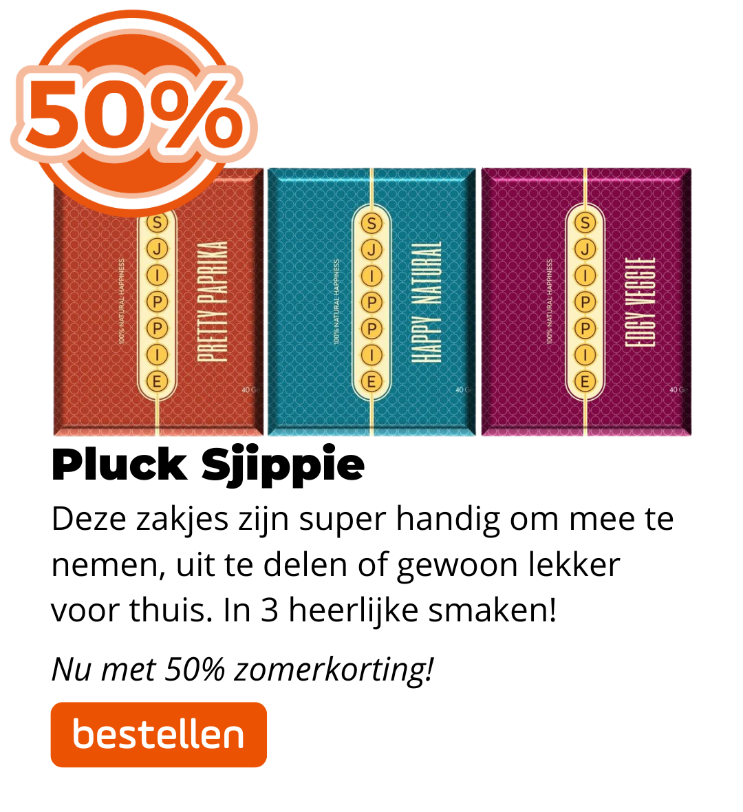 Sjippie 50% korting