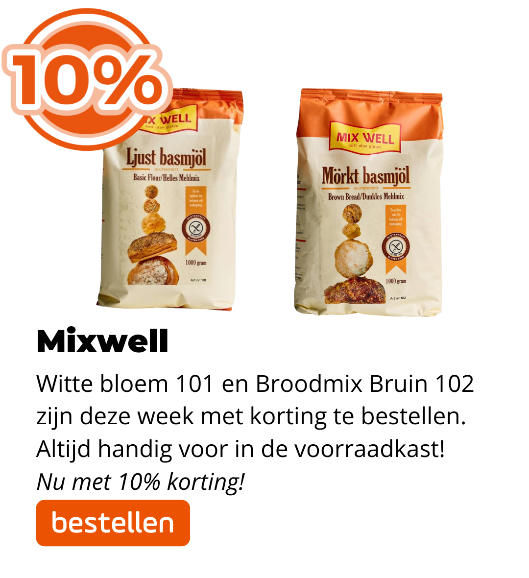 Mixwell 10% korting