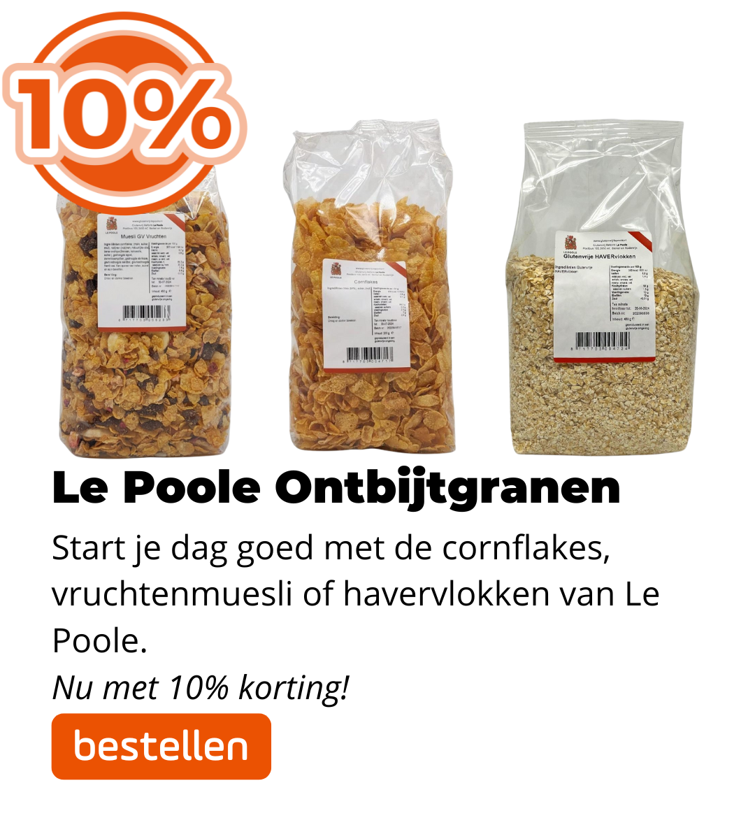 Le Poole Ontbijtgranen 10%