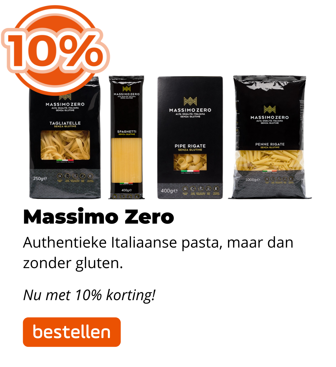 Massimo Zero 10% korting