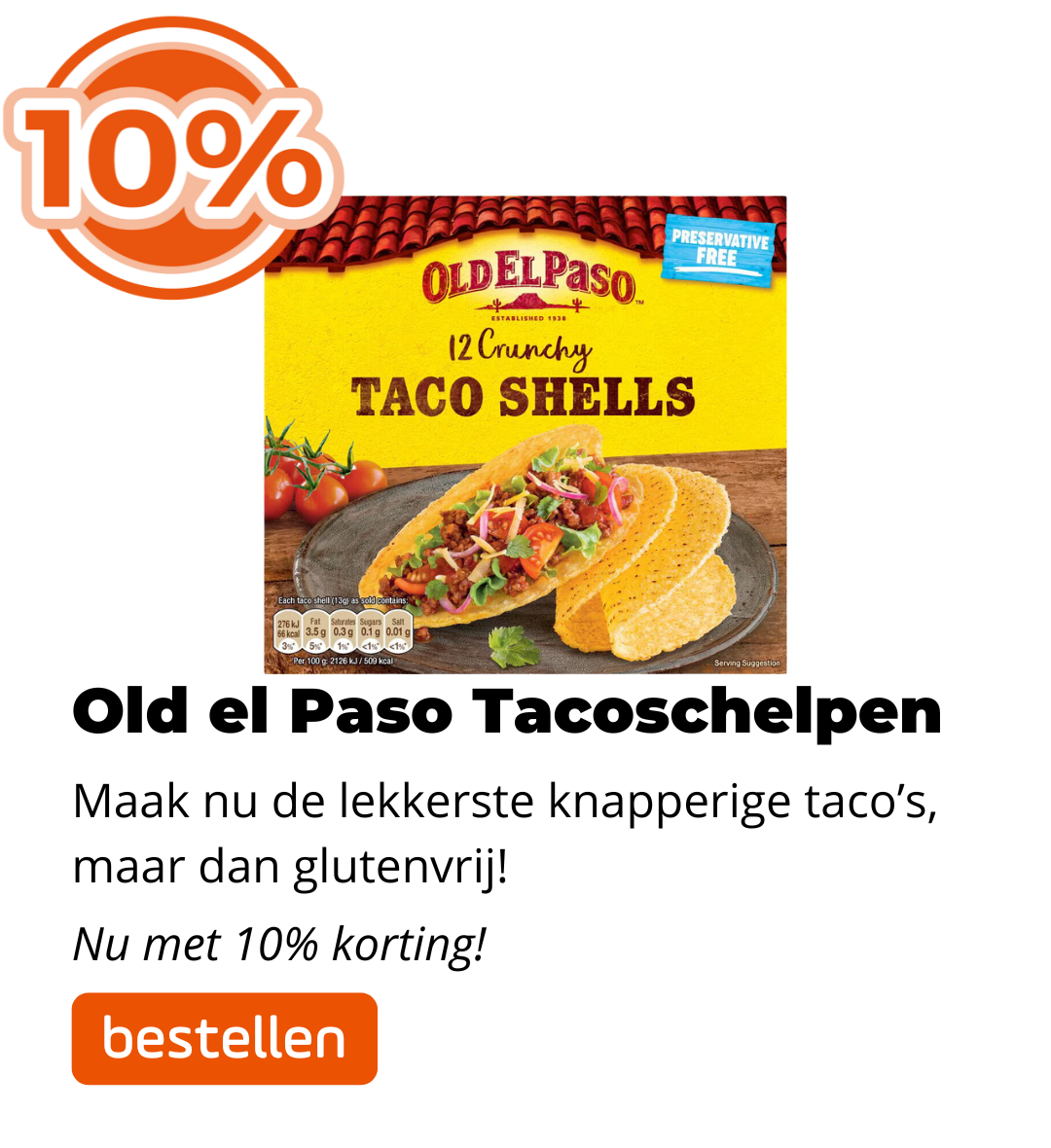 Old el Paso Tacoschelpen