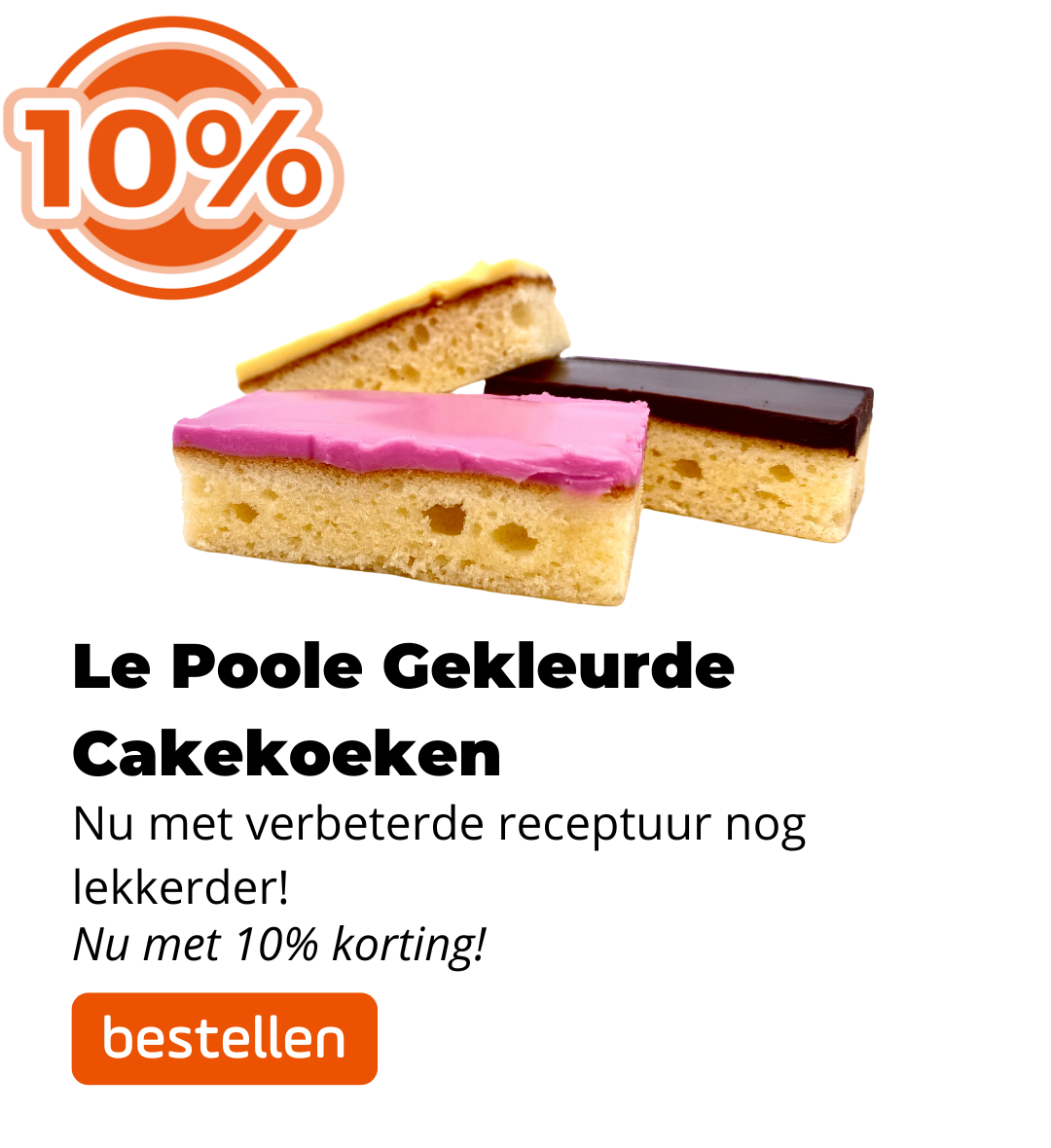 Le Poole Gekleurde Cakekoeken