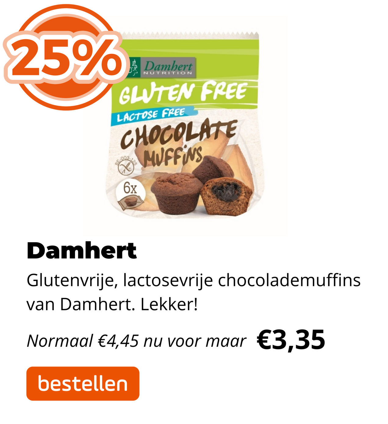 Damhert 25% korting