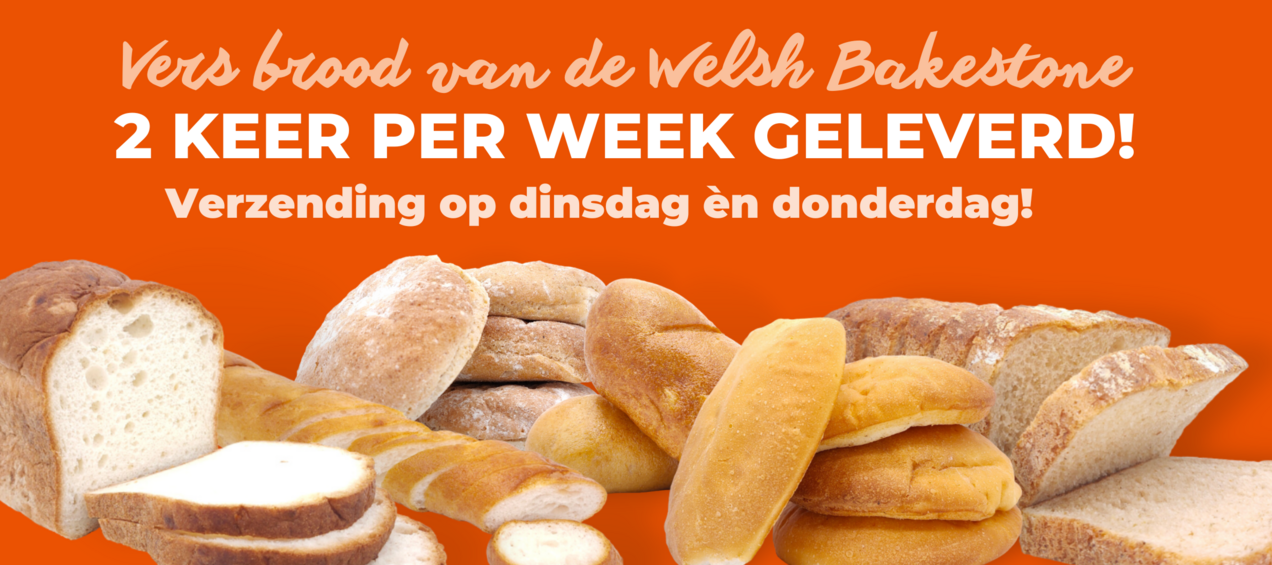 2 keer per week vers brood geleverd!