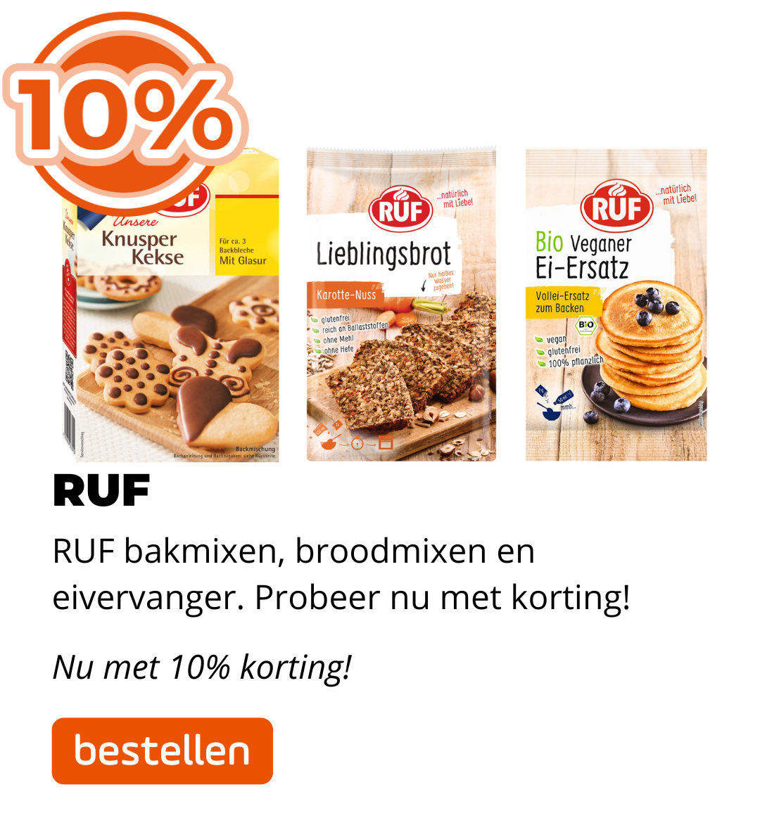 RUF 10% korting