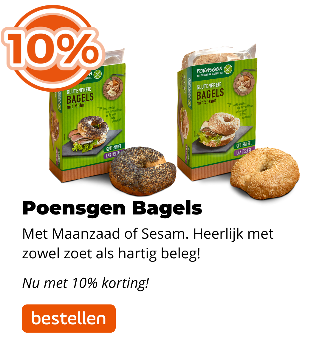 Poensgen Bagels 10% korting